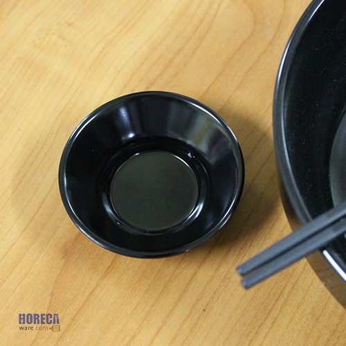 ถ้วยน้ำจิ้มปากบานขนาด 3 นิ้ว สีดำ ตราเอสบี