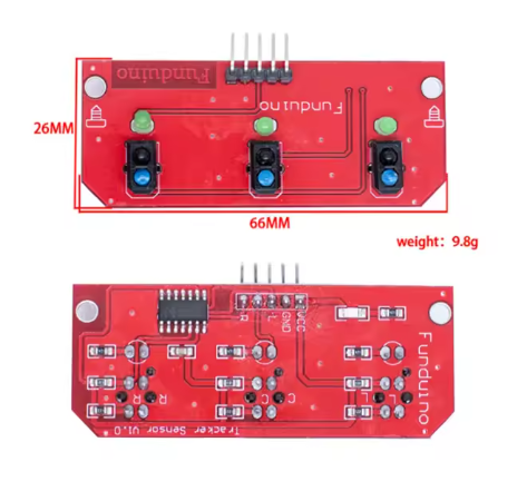 TCRT5000 Infrared Reflective Sensor 3-Way Tracing/Tracking Module Obstacle Avoidance Patrol Robot Car Sensor Module