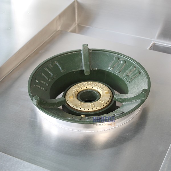 เตารางน้ำ kb5-1หัว + เตาฝรั่ง2หัว+มีที่พักขวา ยาวรวม 110cm ตราแมสเตอร์แวร์