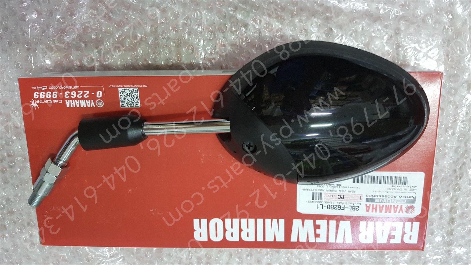 กระจกส่องหลัง FILANO/HYBRID, GRAND FILANO/HYBRID แท้ๆ ซ้าย-สีดำเงา (903) 2BL-F6280-L1