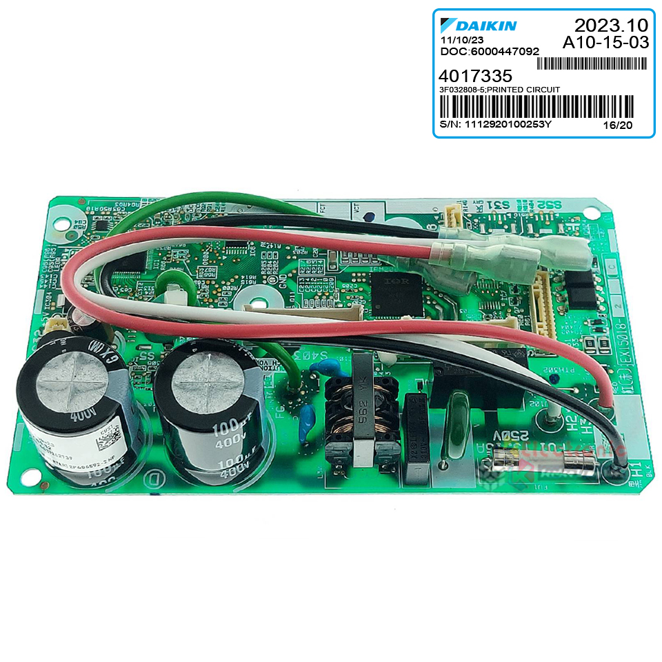 แผงบอร์ดแอร์คอยเย็นDAIKIN-ไดกิ้น รุ่น FTKC09QV2S/FTKC09RV2S-อะไหล่ใหม่แท้บริษัท #อะไหล่แอร์DAIKIN