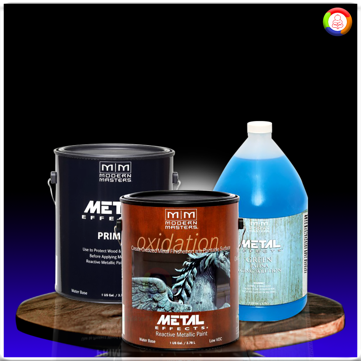 ชุดสีสนิมทองแดง (สนิมเขียว) Modern Masters Metal Effects® Copper