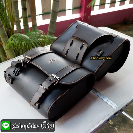 🔥 กระเป๋ารถมอเตอร์ไซค์ วินเทจ-คลาสสิค ✌️ มีสีดำ และ น้ำตาลไหม้