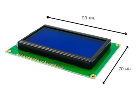 โมดูลจอแสดงผล LCD 12864 20PIN 93*70 mm Dots 5V blue screen/LCD screen/with Chinese font/backlight/KS0108 with data