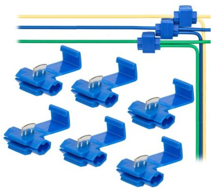 wire connector 0.75-2.5 sq.mm. non-destructive break-free wire splitter stripping-free plug-in terminal block