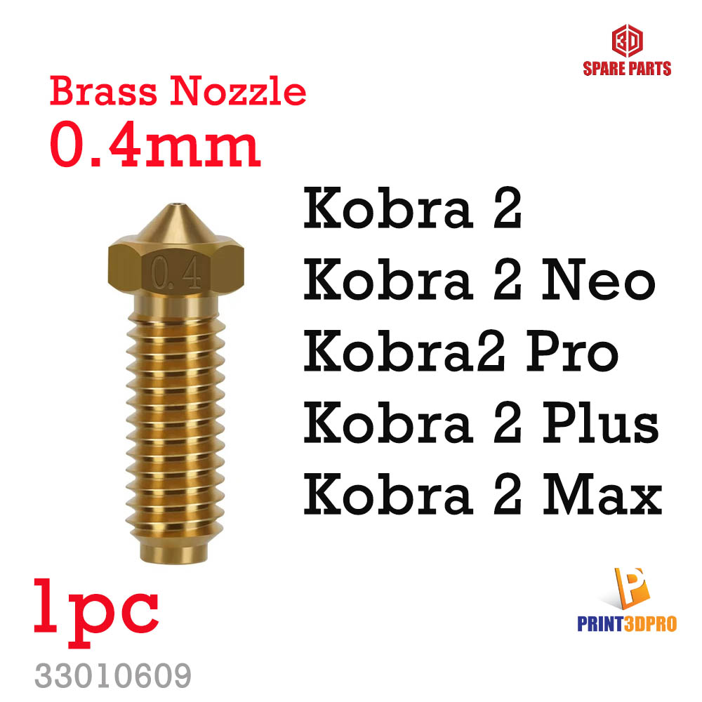 3D Printer Part Anycubic Kobra 2 Bras Nozzle Size 0.4mm