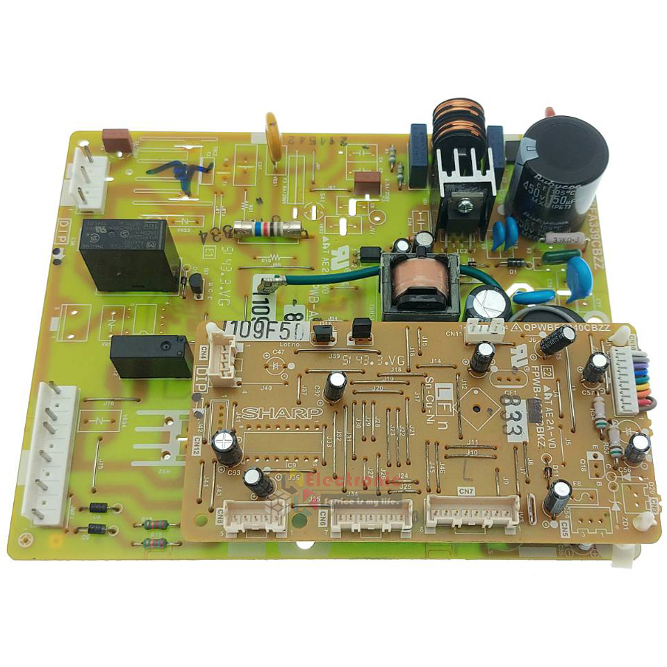 แผงตู้เย็น-บอร์ดตู้เย็น SHARP_ชาร์ป รุ่น SJ-P58T*อะไหล่แท้