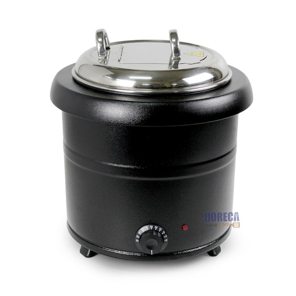 หม้ออุ่นซุปไฟฟ้าสีดำ 13ลิตร S304 ตราบอส