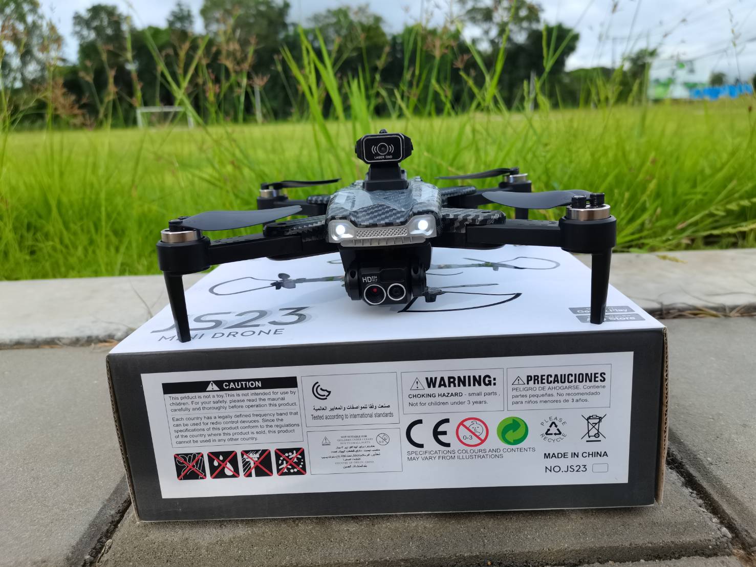 โดรนบังคับวิทยุ JS23 HD CAM MINI DROND 2.4G 5.G WIFI FPV ระบบมอเตอร์บรัชเลส และระบบล๊อคความสูงด้วยเซ็นเซอร์ตรวจจับภาคพื้น ชุดพร้อมเล่น