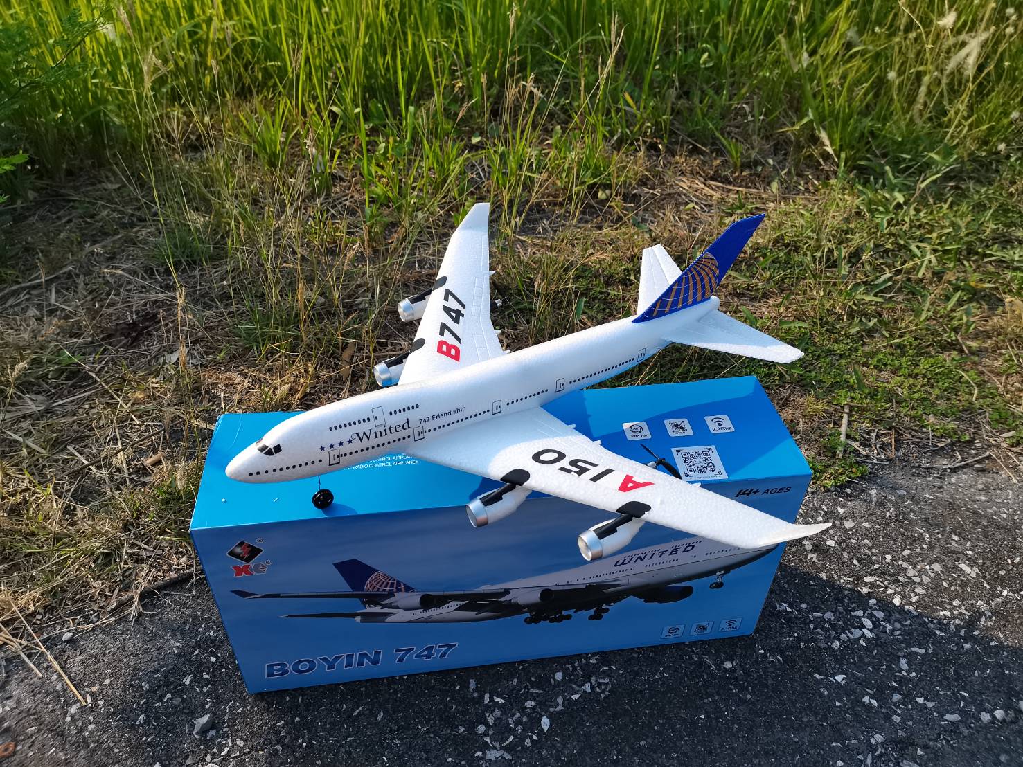 เครื่องบังคับวิทยุ WLtoys XK A150 Airbus B747 EPP 2.4G เครื่องบินชุดพร้อมเล่น RTF
