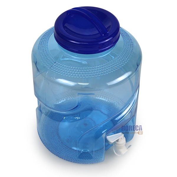 Clear blue tank, PET 12 liters, with tap (X05) SR