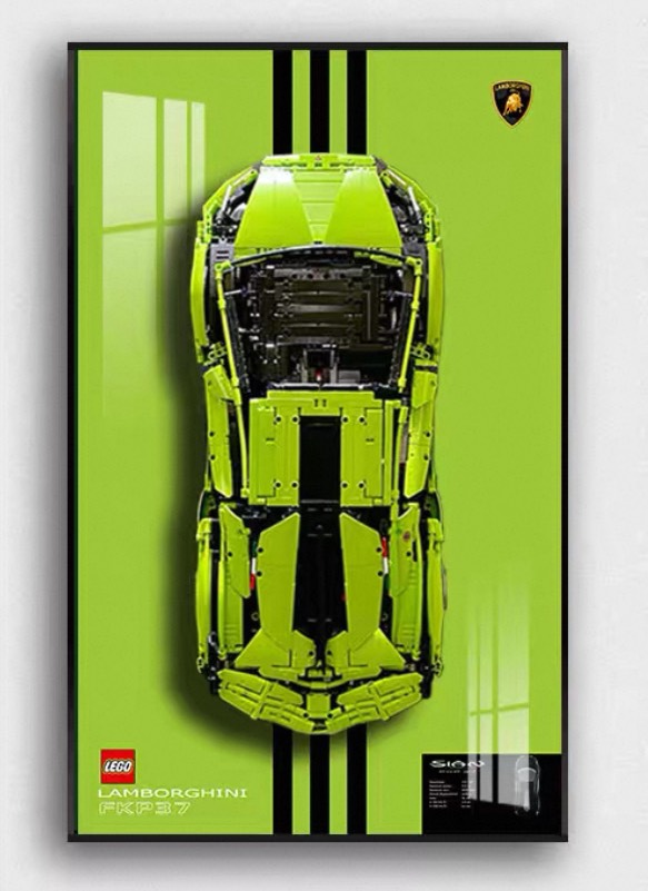 Display frame สำหรับ LEGO Technic เลโก้ 42115 Lamborghini Sián FKP 37