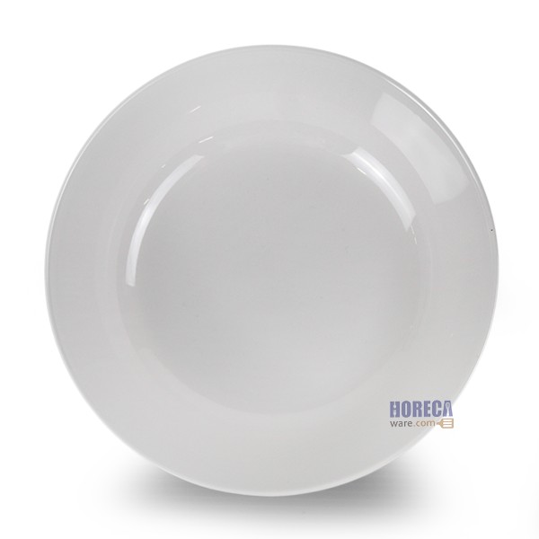 7.2-inch soup bowl, lotus leaf shape, white, Melamineware brand