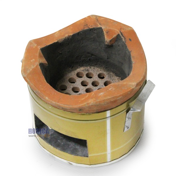 เตาทอง 8 นิ้ว หูจับข้าง สำหรับจิ้มจุ่ม หรือย่างเนย เตาดิน