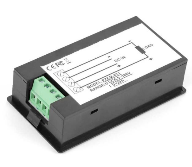 PZEM-031 DC 6.5-100V 20A 2000W LCD Digital Electric Power Energy Voltage Current Watt Kwh Meter