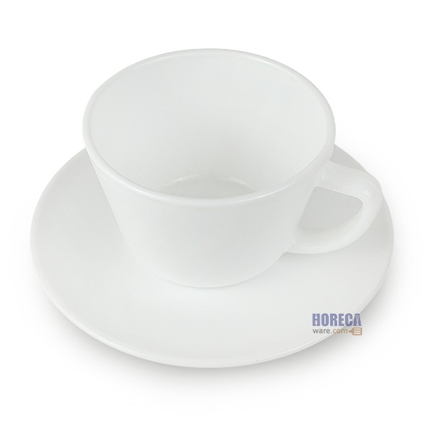ถ้วยกาแฟจานรอง 190มล เนื้อโอปอ ตรายูเอสเอ