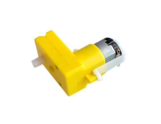เกียร์มอเตอร์ 3-6V แบบตัวแอล แกน 1 ด้าน ทดรอบ 1:48 reduction motor robot car gear motor L-bend motor
