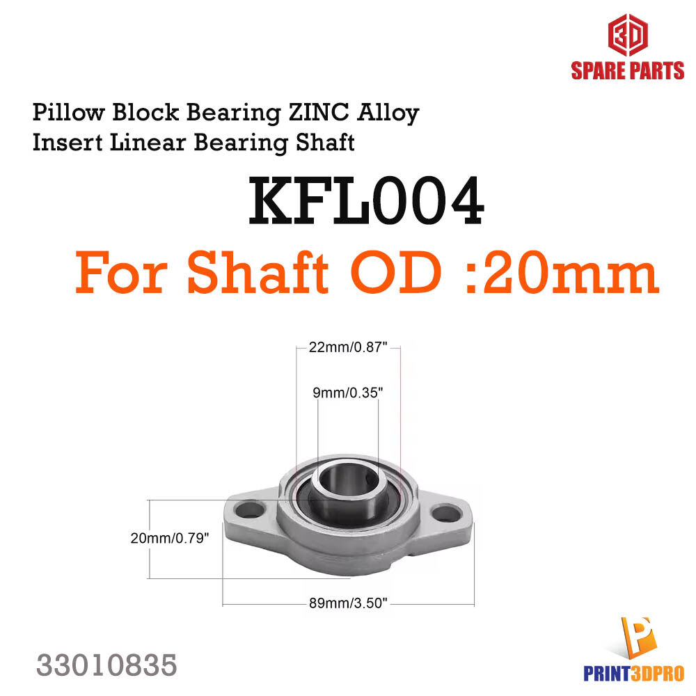 KFL08 KFL000 KFL001 KFL004 Pillow Block Bearing ZINC Alloy Insert Linear Bearing Shaft