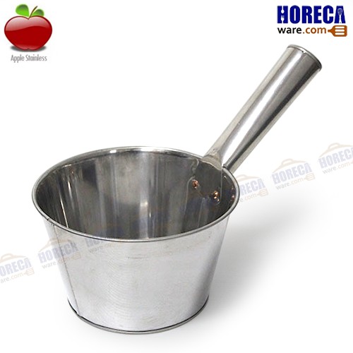 Small stainless steel porridge pot/soup pot, 7 inches, apple