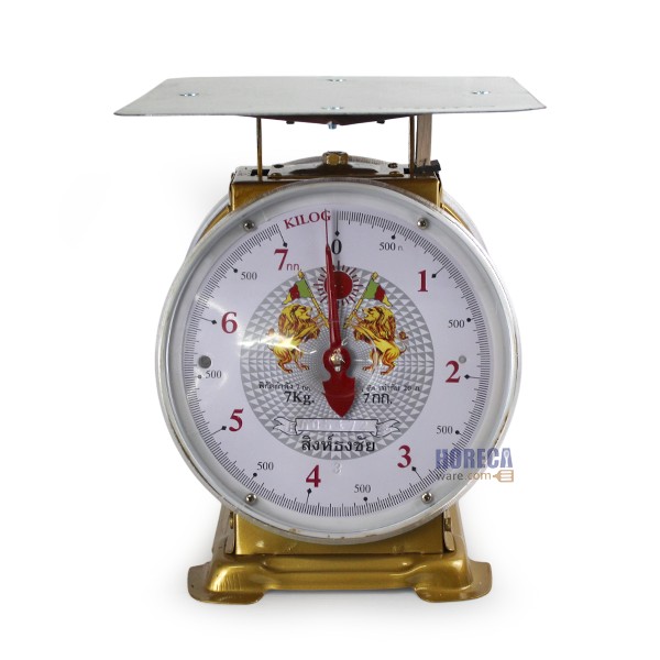 ตาชั่ง สิงห์ธงชัย 7 ก.ก. แบน ตราแสงฟ้า