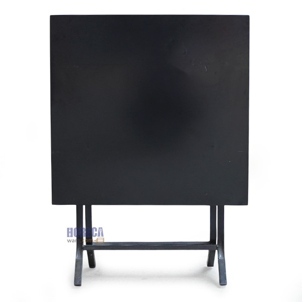 โต๊ะโค้ก โต๊ะเบียร์ ขาพับแบบจตุรัส สีดำ 70x70ซม. ตราเอ็นเอฟ