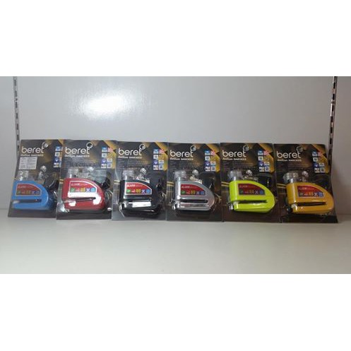 กุญแจล็อคดิสเบรคแบบมีเสียงเตือนกันขโมย [ใช้ได้กับรถทุกรุ่น] -รุ่น-Beret-DA8303-ล็อคมอเตอร์ไซด์-จักรยานยนต์-บิ๊กไบค์