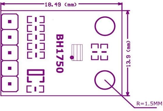 GY-302 Digital Light Intensity Sensor BH1750FVI light intensity illumination module for arduino 3V-5V เซ็นเซอร์วัดค่าแสงสว่าง
