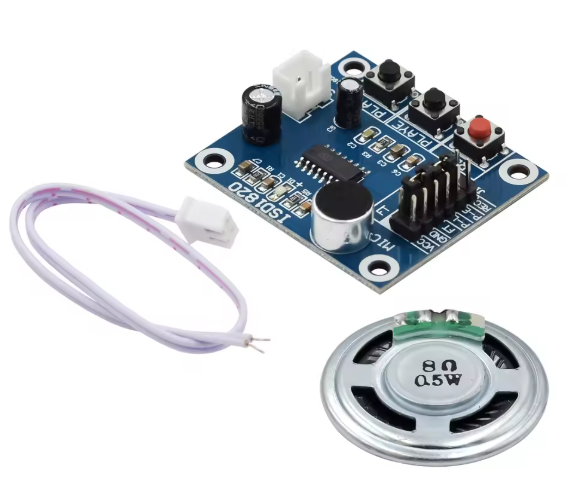 ISD1820 โมดูลบันทึกเสียงและเล่นเสียง Voice Board Module (On-board Microphone) Sound Recording Module พร้อมลำโพง V2.0