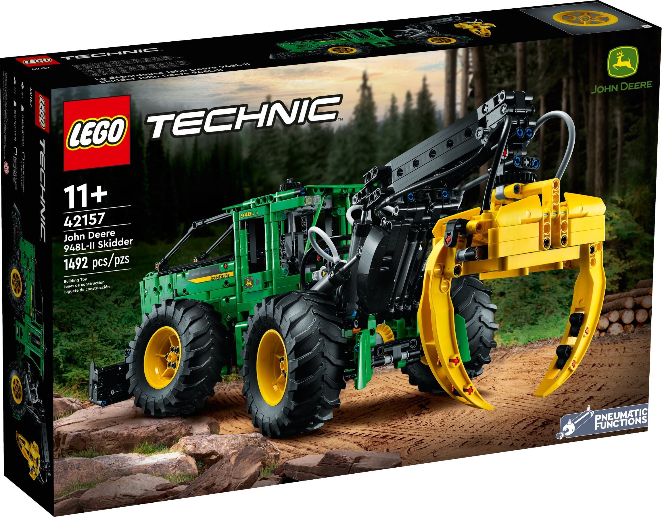 LEGO เลโก้ Technic 42157 John Deere 948L II Skidder