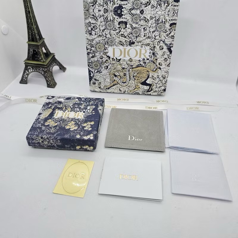 DIOR BOX | ชุดกล่องใส่เครื่องประดับดิออ ได้สินค้าครบตามรูป ลายเสือน้ำเงิน