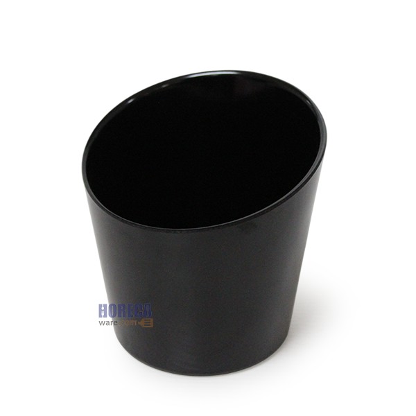 Tall vegetable glass, black, 4.5 inches, SB brand