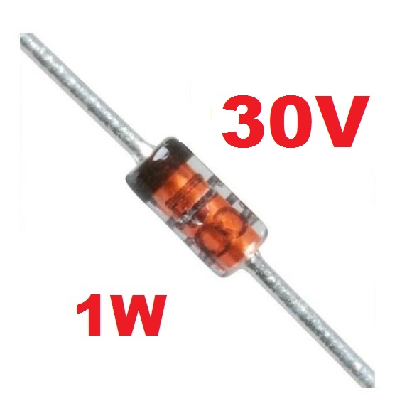 ซีเนอร์ไดโอด 1N4751A 30V 1W DO-41 zener diode