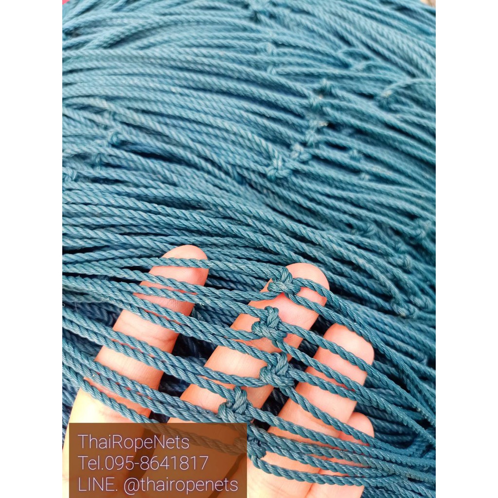 ตาข่ายกันลูกบอลออกนอกสนามกีฬา ความสูง 9 เมตร 2 มิล ช่องตา 5x5 นิ้ว สีฟ้าอมเขียว กดเลือกความยาวตามต้องการได้เลยค่ะ
