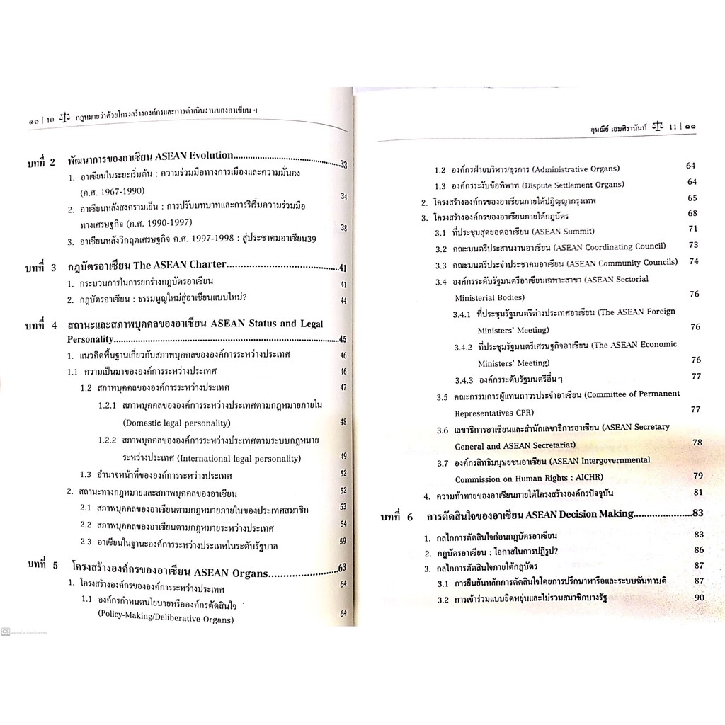 กฎหมายว่าด้วยโครงสร้างองค์กร และการดำเนินงานของอาเซียน : จากปฏิญญาอาเซียน สู่กฎบัตรอาเซียน (ผศ.ดร.อุษณีย์ เอมศิรานันท์)