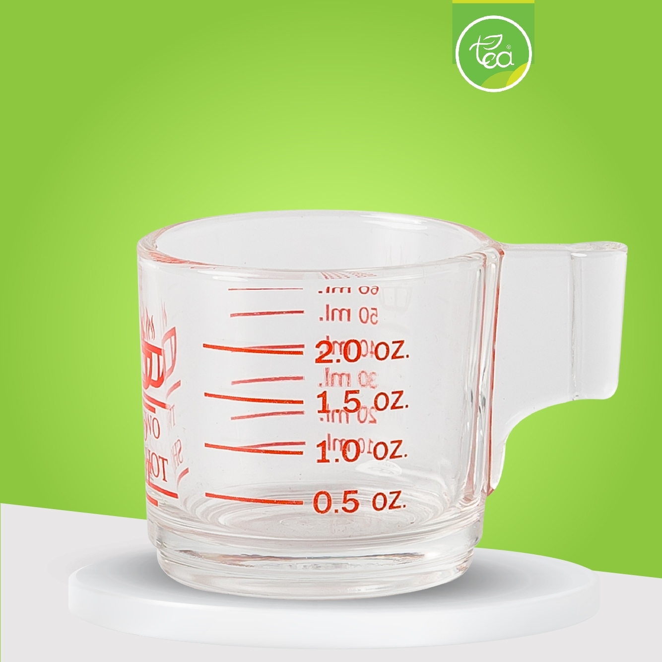 แก้วตวง 2 shot มีหูจับ Measuring cup 2 shot with handle DELISIO (1ชิ้น) จำหน่ายโดย ทีอีเอ