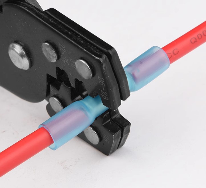 BHT5 สลิปหุ้ม(กันน้ำ) AWG 12-10 (4-6 sq.mm.) max 48A. แพ็คละ 20 ชิ้น Heat Shrink Butt Wire Connectors Waterproof Insulated Wire Cable Crimp Terminals สลิปหุ้ม ท่อหด หางปลา สลิปหุ้มต่อสายไฟ เทอร์มินอลต่อสายไฟ BHT-5