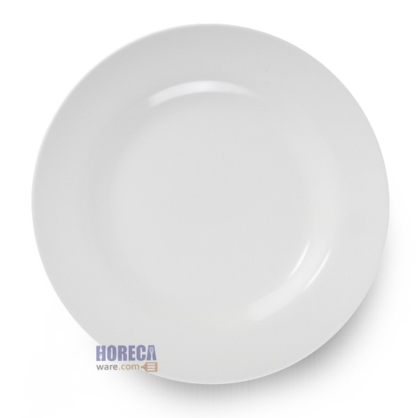 จานตื้น 8 นิ้ว สีขาว ตรายูนิคอน