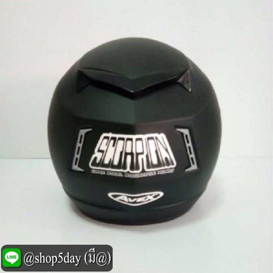 AVEX หมวกกันน็อค รุ่น SCORPION สีดำด้าน แว่นดำ