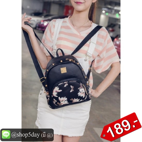 กระเป๋าเป้ PU กระเป๋าสะพายหน้าหลัง