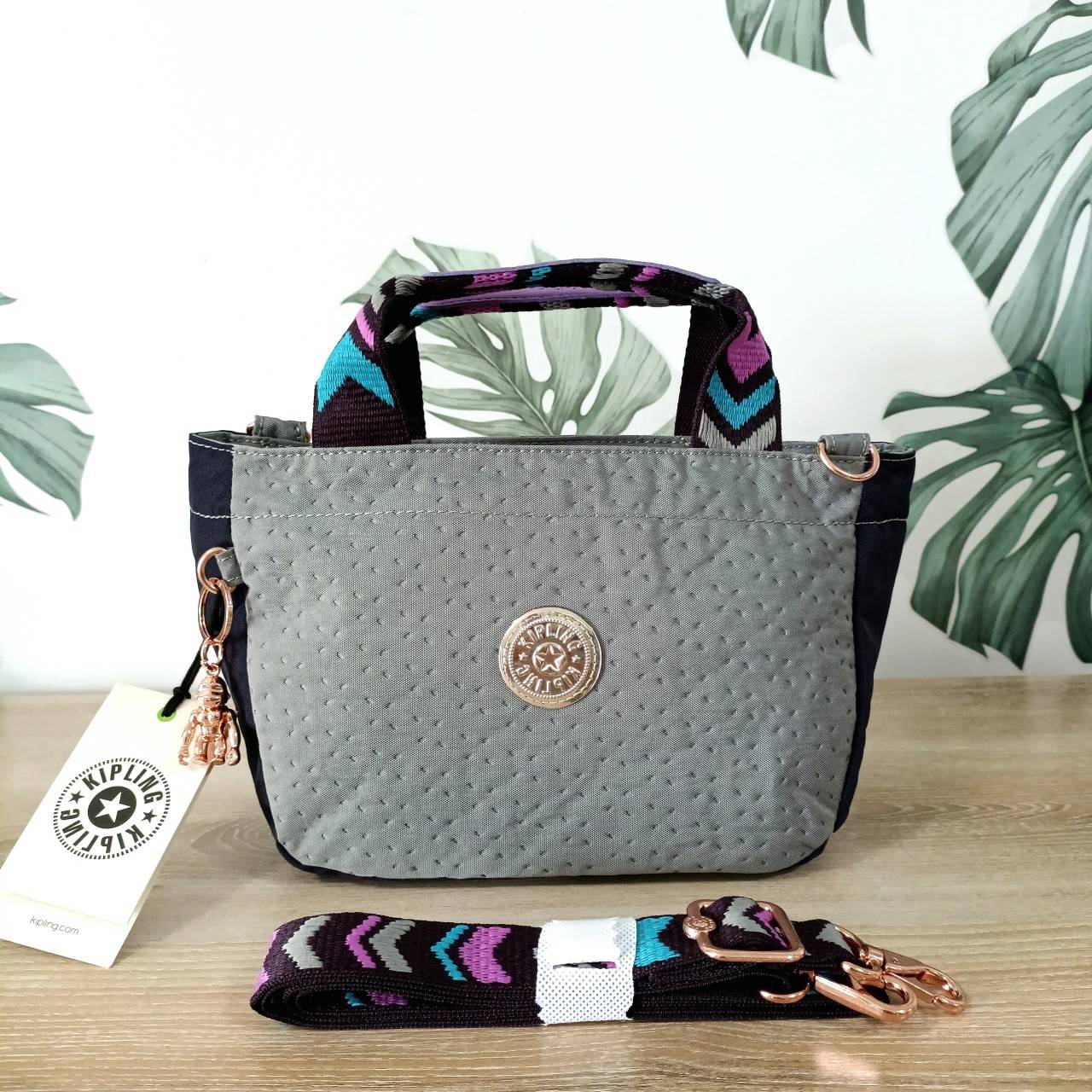 กระเป๋า kiplingแท้ Sugar S II กระเป๋าถือ สะพายไหล่ กระเป๋าคิปลิ้ง กระเป๋าคิปลิง