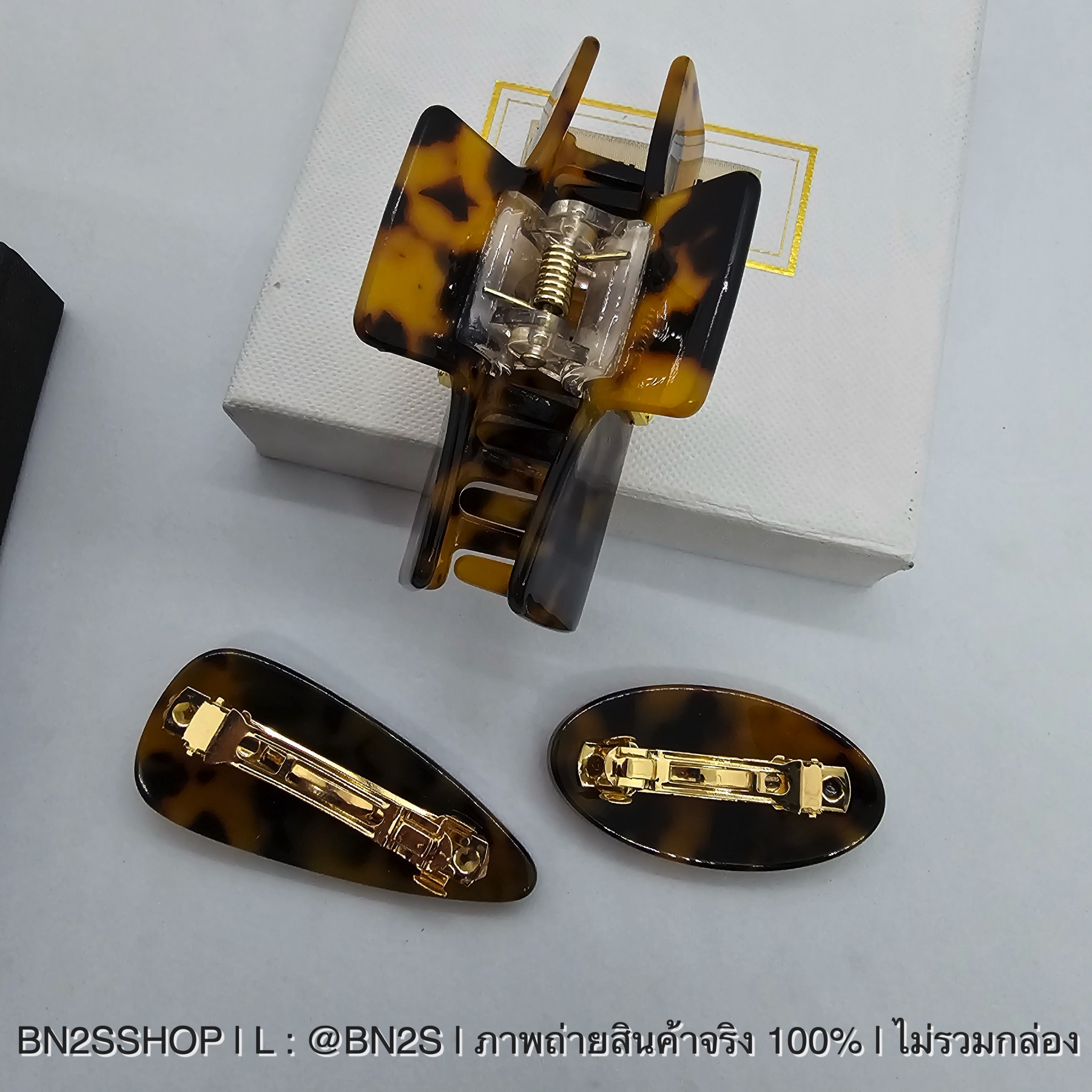 ที่คาดผม | MIU MIU Plexiglas Headband and hair clip สี Tortoiseshell/Gold รวมรุ่น ที่คาดผม กิ๊บติดผม มิว มิว สีน้ำตาลลายกะ ติดโลโก้