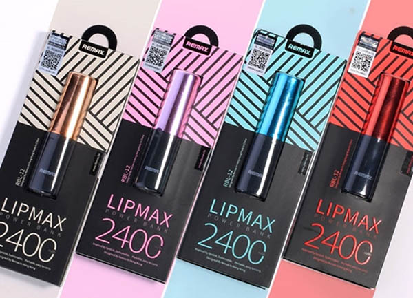 Lipmax RPL-12 2400 mAh แบตสำรองลิปสติก Remax