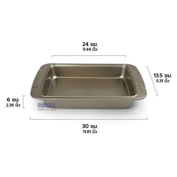 M-well brand 30x16x6 cm. Teplon bread mold