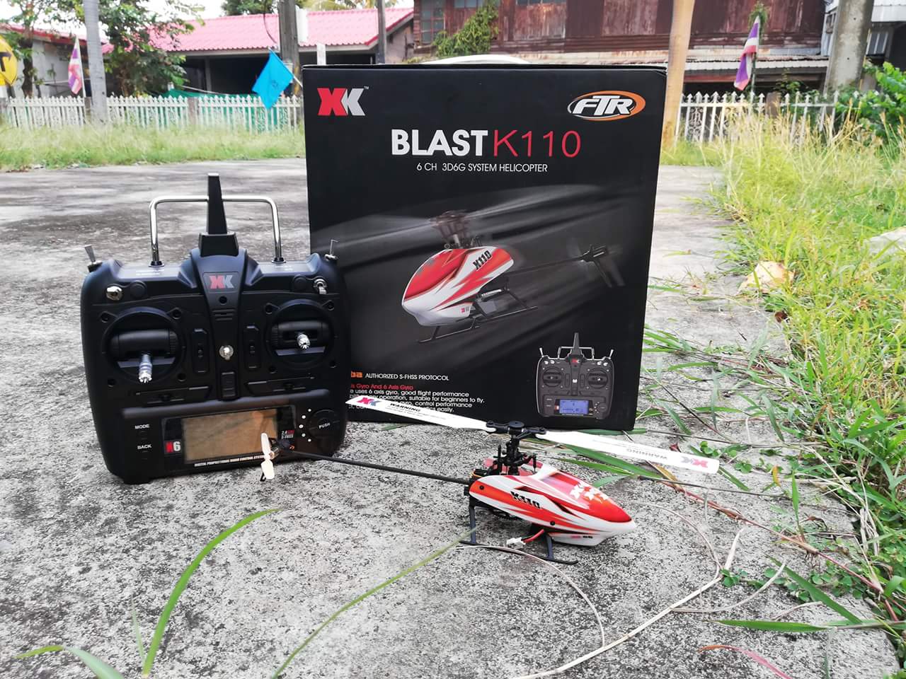 เฮลิคอปเตอร์ XK K110 Blash 6CH Brushless 3D6G