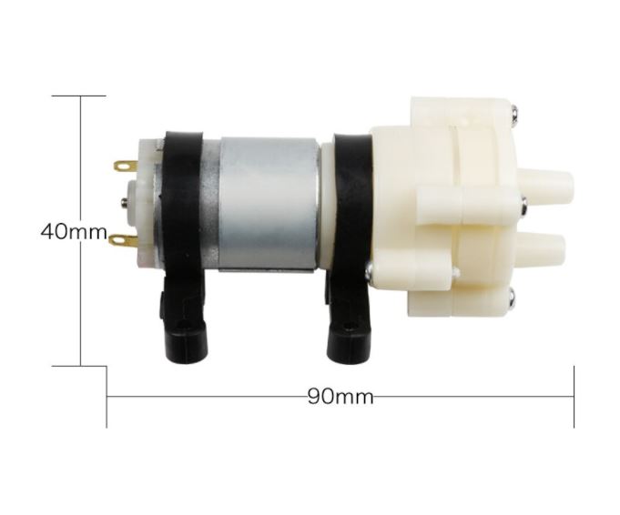 ปั๊มน้ำไดอะแฟรม R385 DC Diaphragm Pump Tea Making Machine 6-12v Mini Pumps Water-cooled Fish Tank Pump ปั้ม