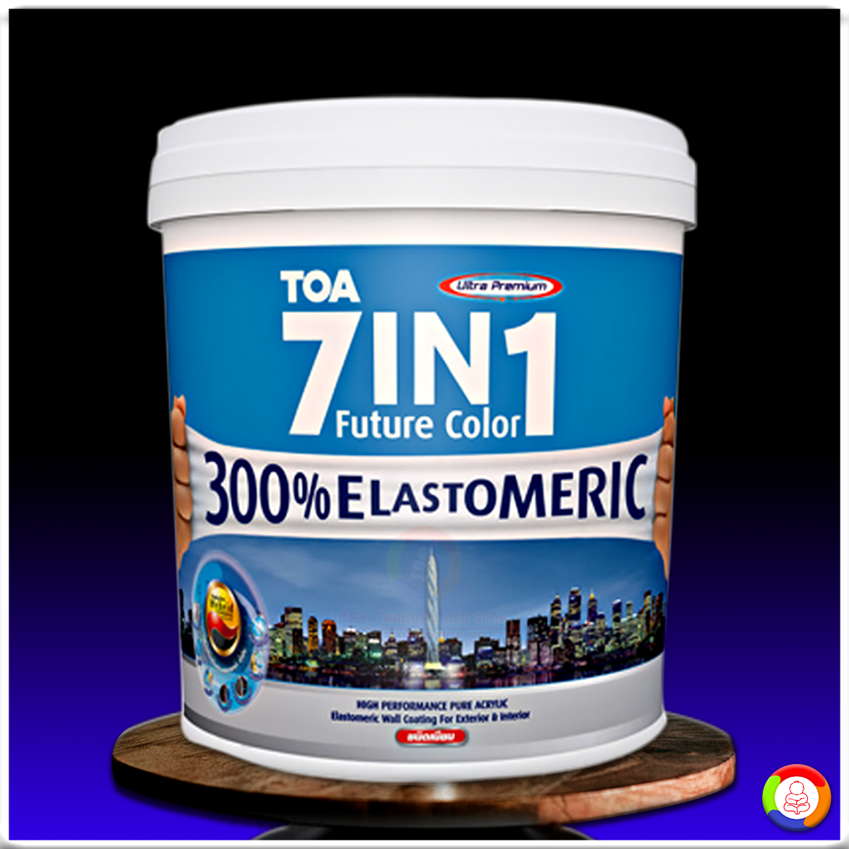 ทีโอเอ เซเว่น อิน วัน สีน้ำอะคริลิกยืดหยุ่นสูง ชนิดกึ่งเนียน TOA 7IN1 Acrylic Elastomeric