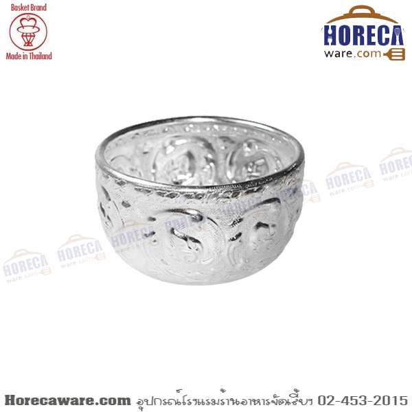 [คุ้มค่า]ขันน้ำลายไทย 8 ซม. กระเช้า [bk34108t]