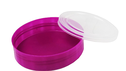 Round jar with purple lid, 10 liters, with handle, [CLG]