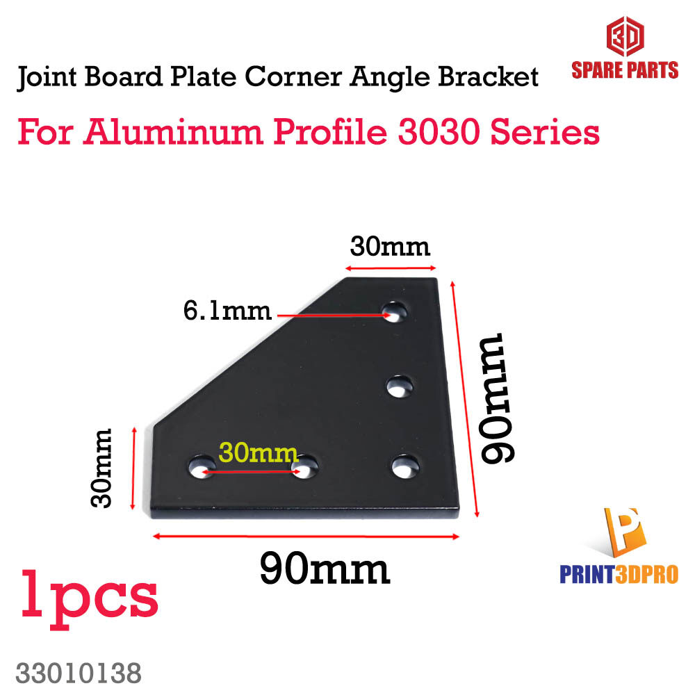 Joint Board Plate Corner 5 hole Angle Bracket Connection Joint Strip for Aluminum Profile 3030