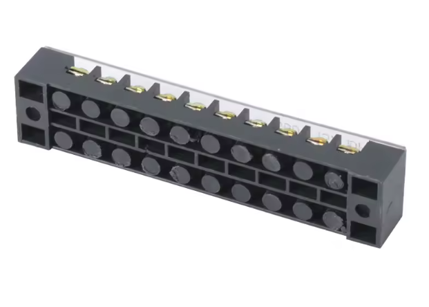 TB-2510 Terminal Block 600V 25A Copper Wire Busbars เทอร์มินอลบล็อก โลหะทองแดง